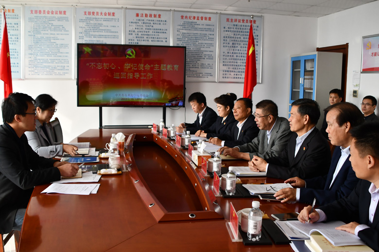 不忘初心、牢记使命|市委教育工委主题教育巡回指导组来冰球官网访谈调研