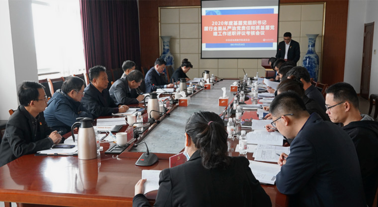 冰球官网召开2020年度基层党组织书记抓党建述职评议考核工作会议
