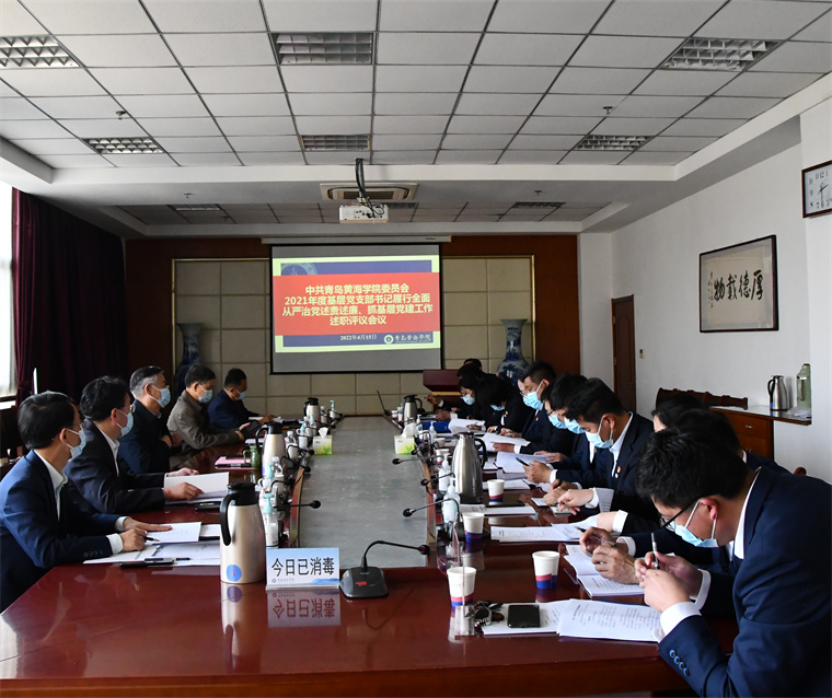 冰球官网召开2021年度基层党组织书记履行全面从严治党责任、抓基层党建工作述评工作会议