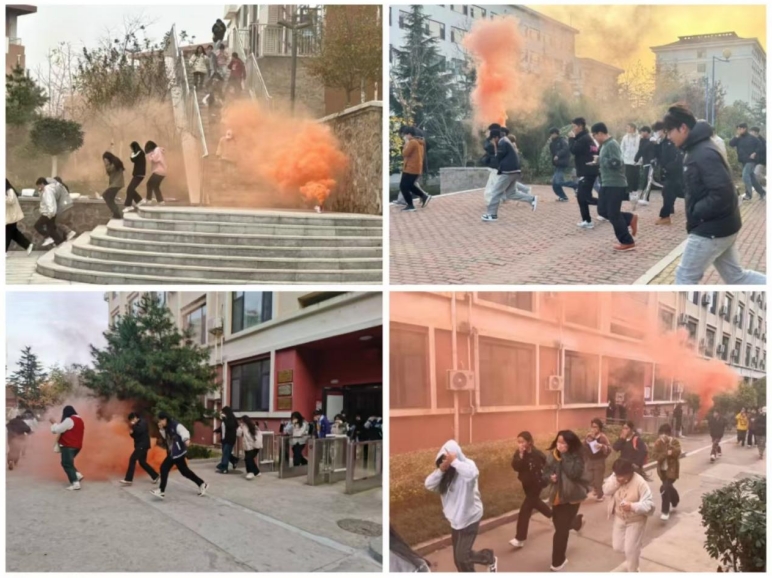 冰球官网举办公寓楼消防应急疏散演练