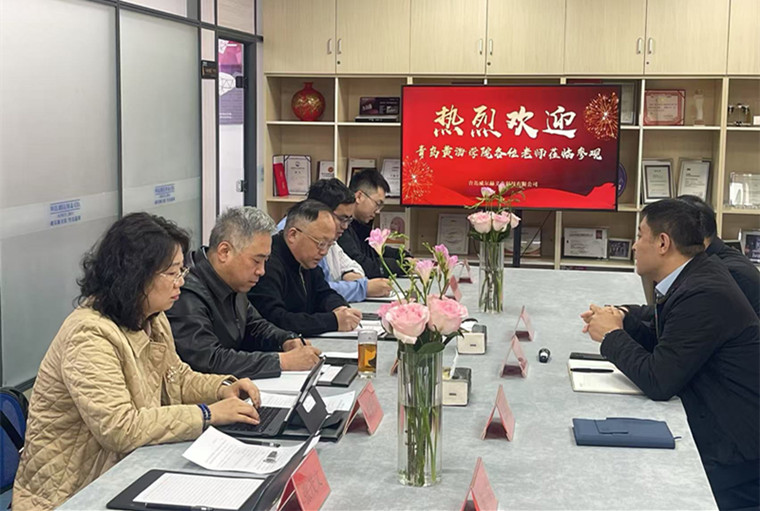 冰球官网与青岛威尔赫义齿科技有限公司共商产教融合新路径