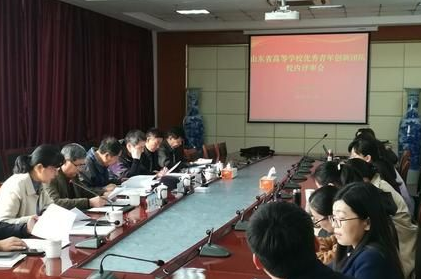 冰球官网召开山东省高等学校优秀青年创新团队申报答辩评审会
