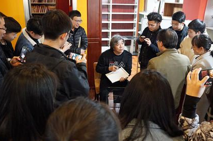 宋文京教授来冰球官网举办“漫话书法欣赏”讲座